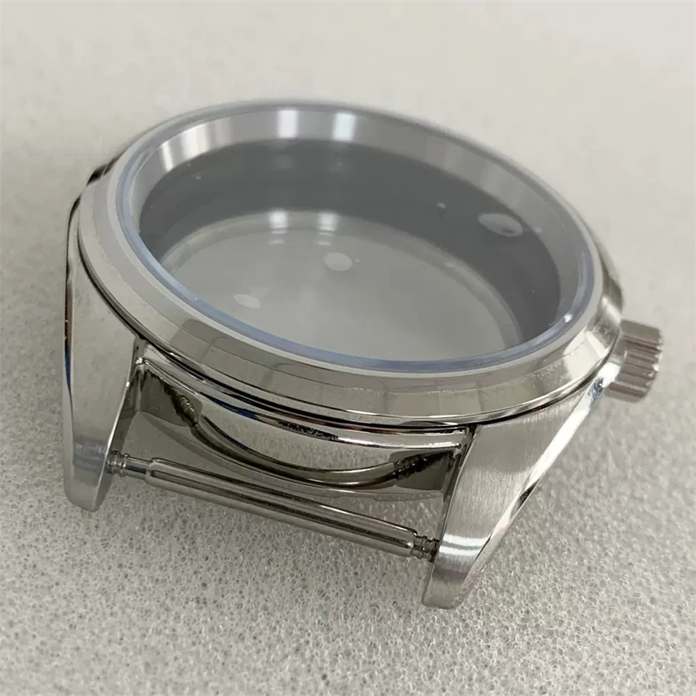 High Quality Polished Brushed Watch Case 38mm, Sapphire Glass Case, for NH35 NH36 Movement Fits 31mm Watch Dial, Case NH35