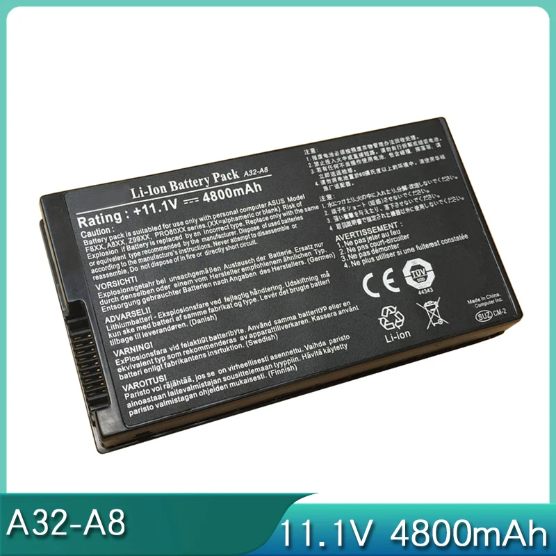 Новинка A32-A8 11,1 V 4800Wh Аккумулятор для ноутбука ASUS X81S F8V X80 X81 X83 X85 X88 F8S A8J A8S A8T N81 Z99J A8000J F80S F81S F83V Z99F
