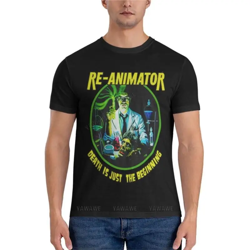 Summer t shirt men Re-Animator Active T-Shirt Short sleeve tee Tee shirt black t shirts cute tops Cottom mens t-shirt