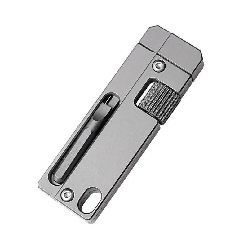 

EDC titanium alloy multifunctional screwdriver portable tool with adjustable open-end wrench maintenance tool