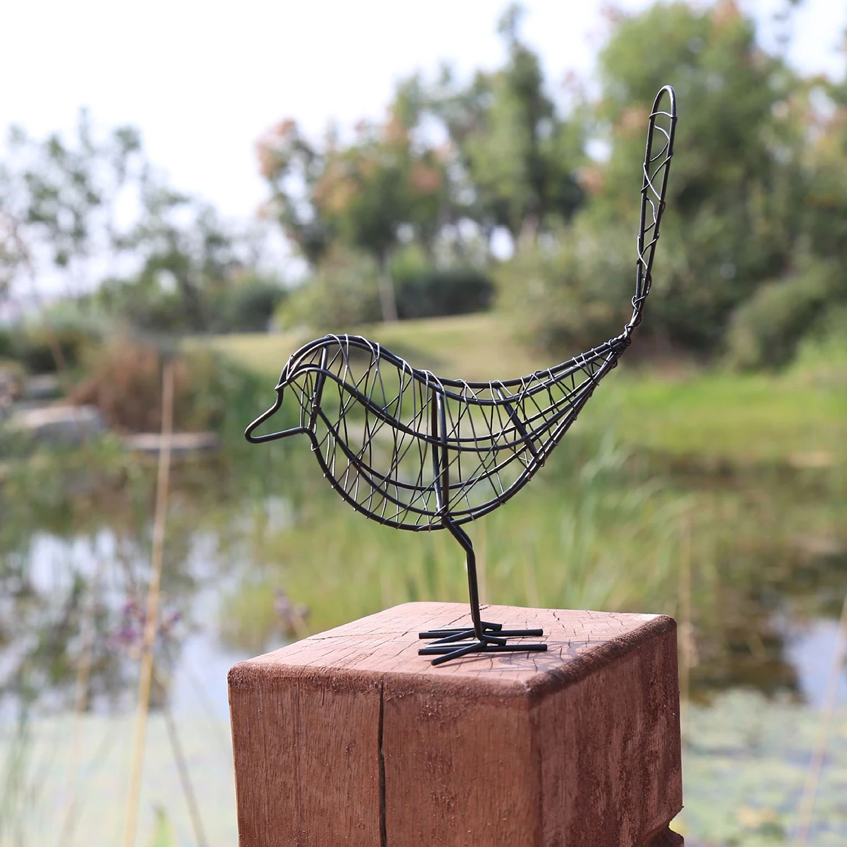 

Cute Iron Woven Craft Home Home Decor Bedroom Office Garden Decor Garden Decoration Photography Equipment Black