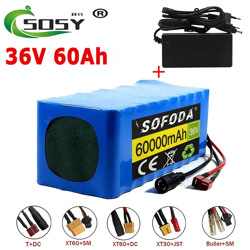 

10S4P 36V 60000mAh Electric Scooter Lithium Battery 18650 battery pack 36V 60Ah Electric Scooter Electric Scooter Battery 36v