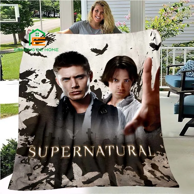 Supernatural Flannel Throw Blanket Warm Blanket for Home, Picnic, Travel, Plane, Office and For Adults, Kids, Elderly 5 Sizes