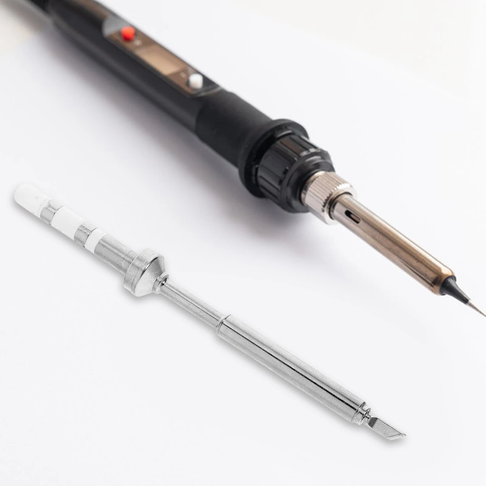 

s Soldering Iron Tip Ceramic Core LCD Digital Stations Stainless Steel Replacement Welding Accessories soldering tool