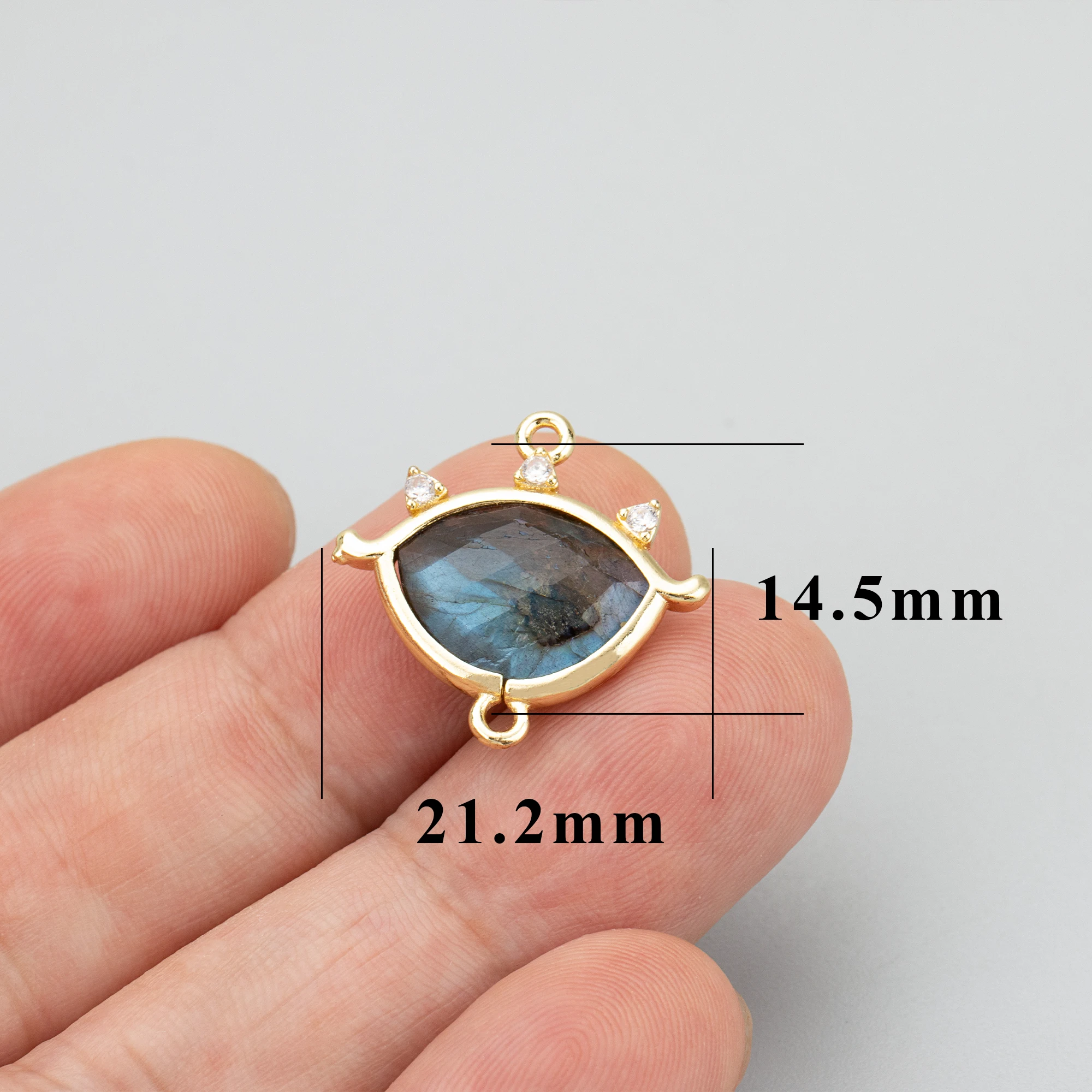 GUFEATHER MD80,jewelry accessories,18k gold plated,copper,natural stone,hand made,diy pendants,charms,jewelry making,4pcs/lot