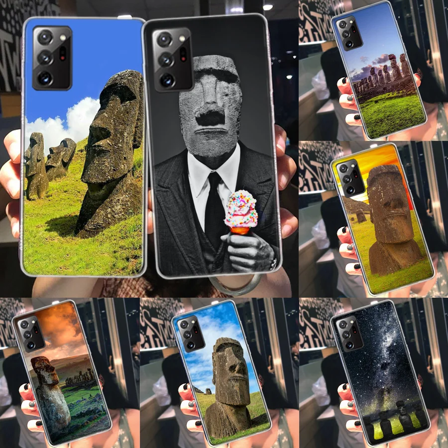 Statues of Easter Island Phone Case For Samsung A14 A24 A34 A54 Galaxy A20S A30 A40 A50S A70S A71 A51 A41 A31 A21S A10S A20E A11