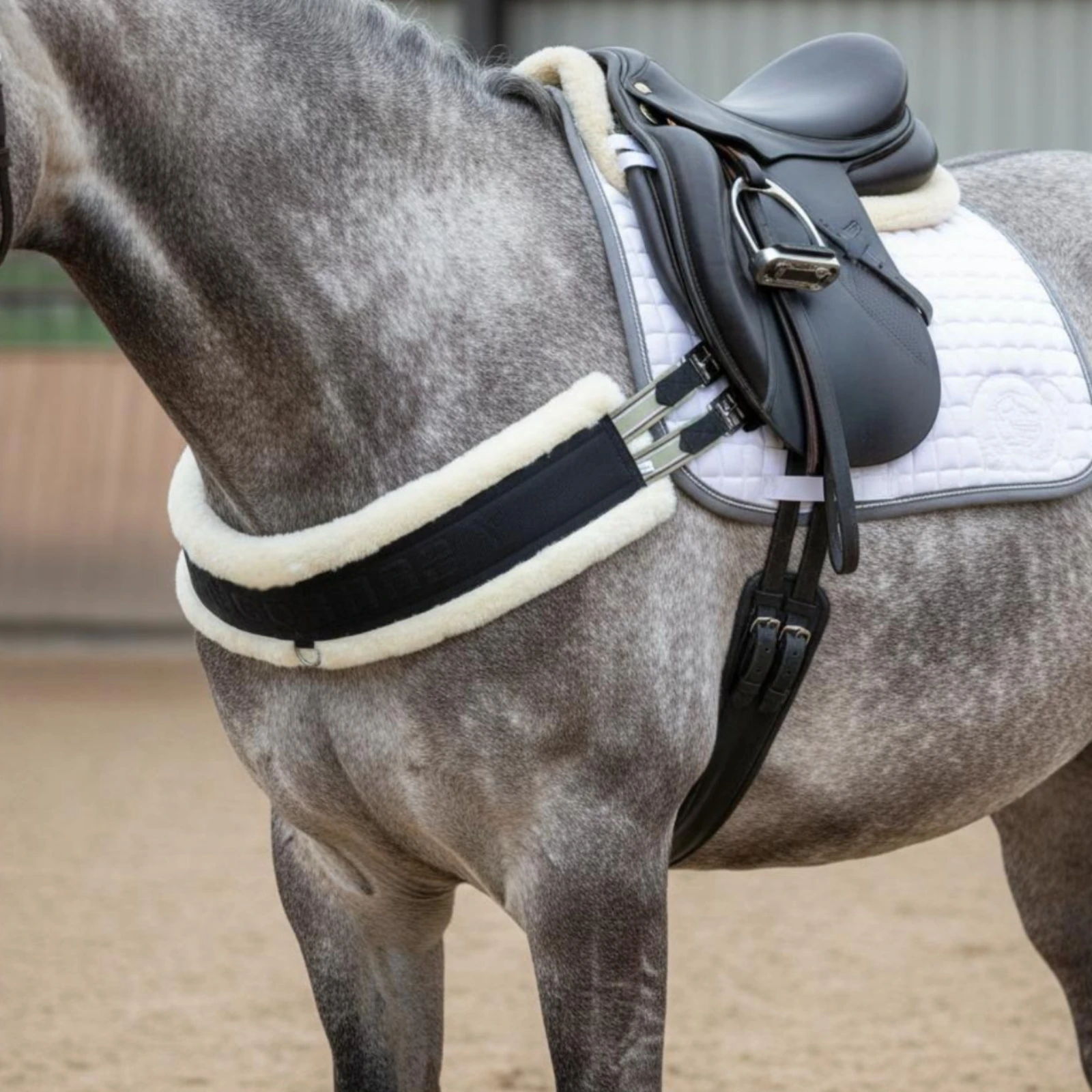 wool-fleece-girth-anti-rub-fleece-padded-girth-cinch-easy-cleaning-equine-tack-stainless-steel-hardware-for-equestrian