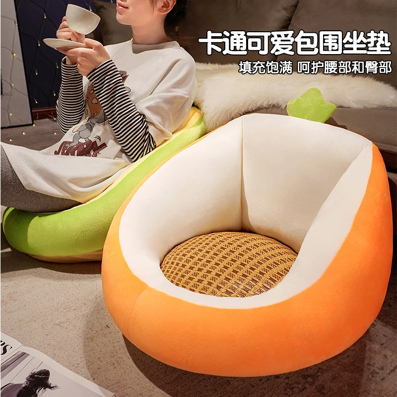 Creative Lazy Person Floor Cushion, Tatami Bedroom Cushion, Office Chair Cushion Backrest Cushion, Children's Cushion