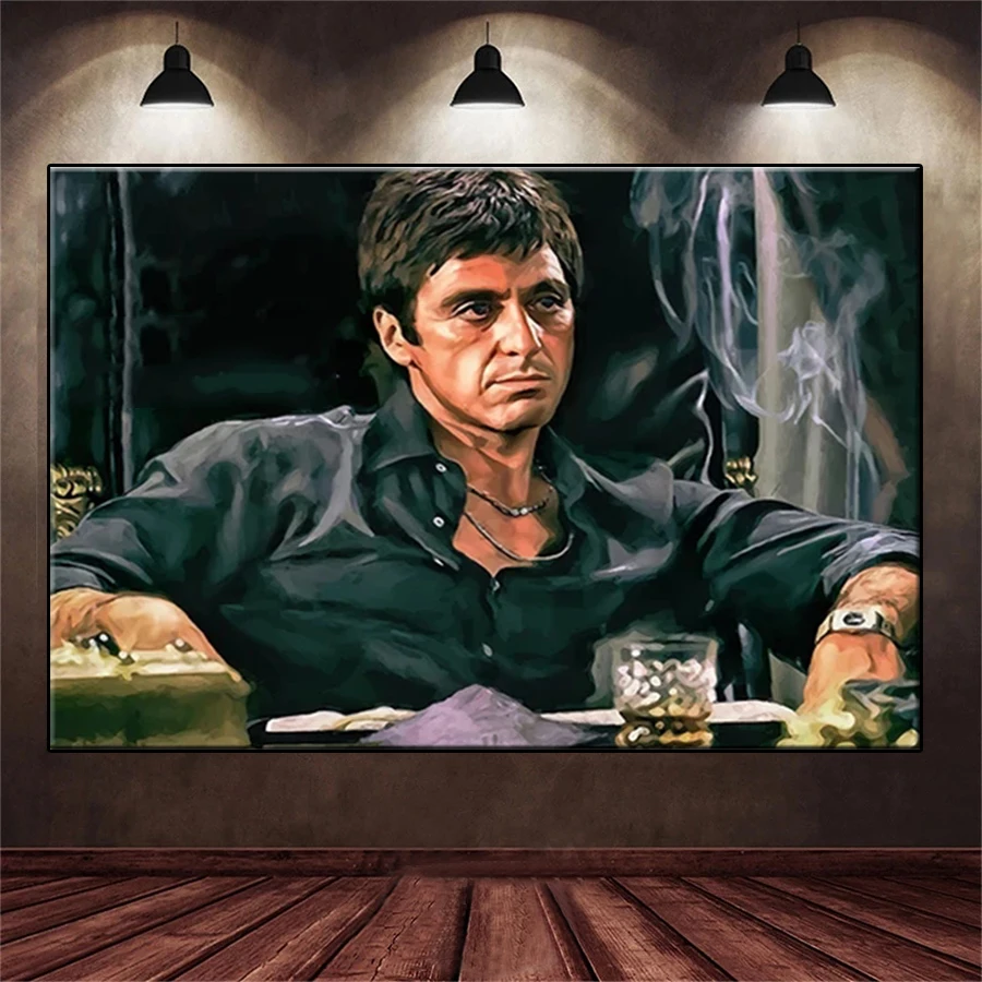 Diamond Mosaic Picture Scarface Tony Montana Classic gangster movie characters Diamond Painting Embroidery Wall Art