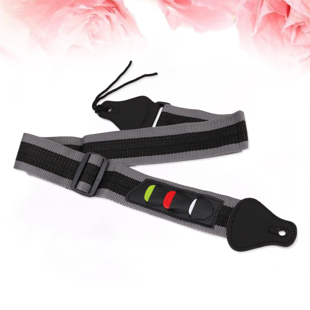 

Strap Guitar Strap Nylon Strap Strap with picks Wear Proof strap