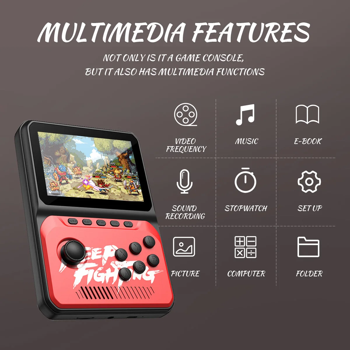 Imagem -04 - Portátil Handheld Video Game Console Linux System Console Pocket Video Player Built-in 2700 Mais Jogos 3.5 Tela 8gb Presente para Crianças