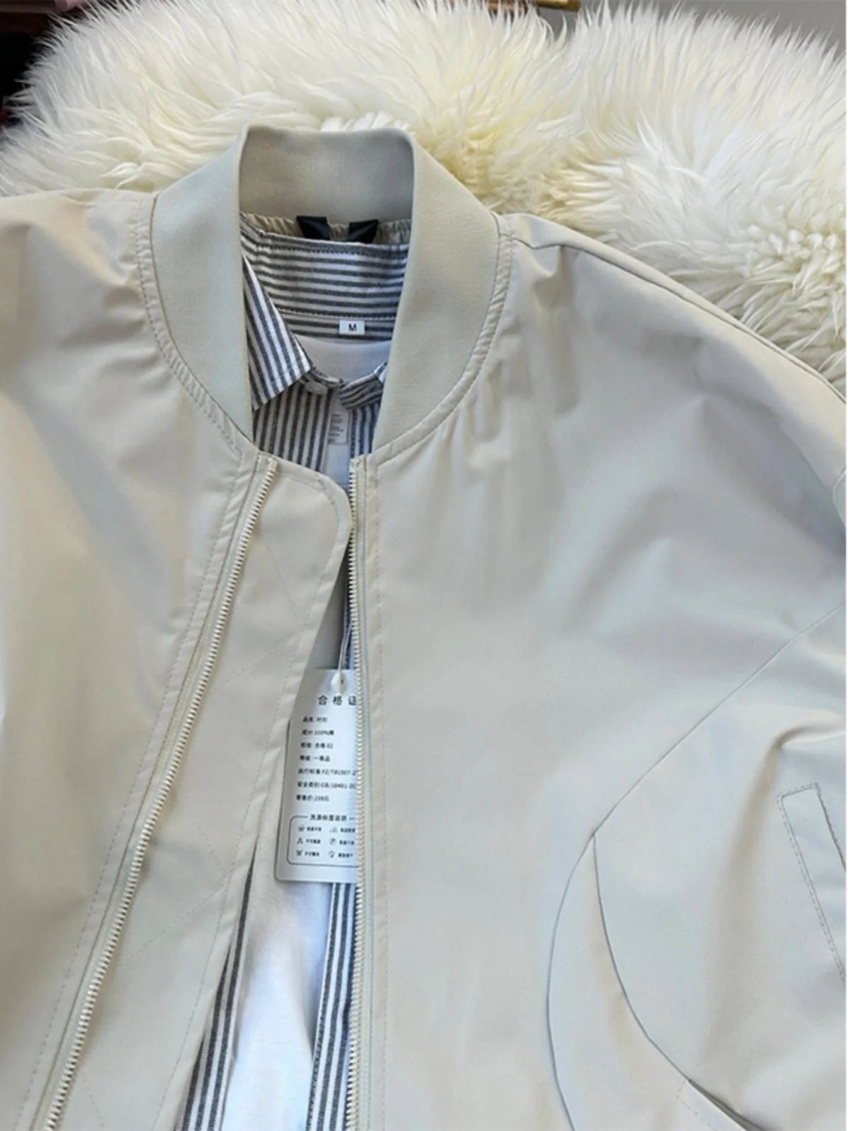 

Cleanfit MA Pilot Jaet Men's Spring Autumn American Sle Baseball Outfit Loose Fit Windproof Modern Faion Polyester