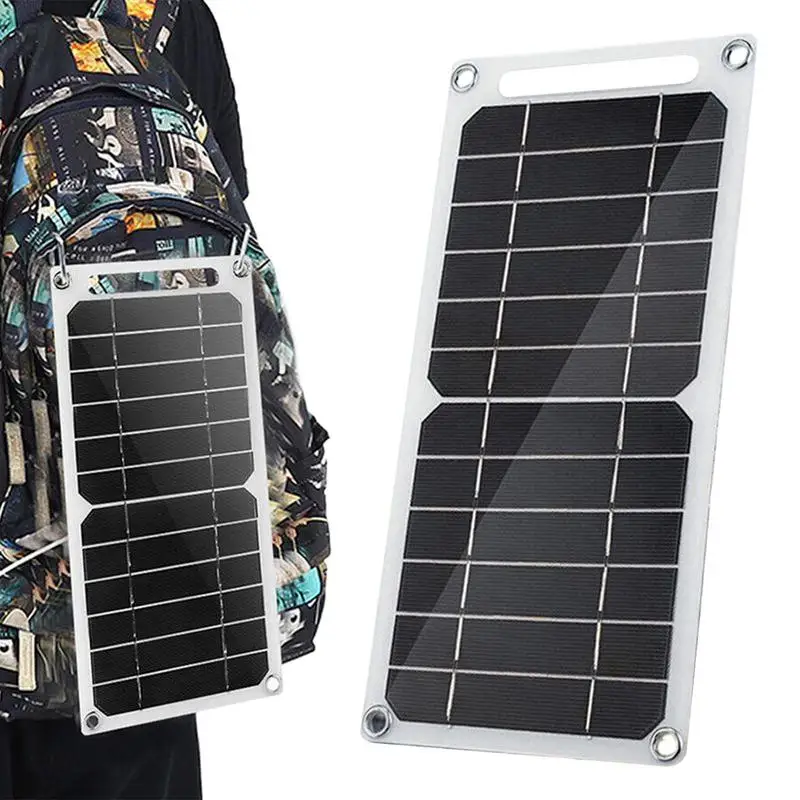 

USB Solar Panel 5v 6w Portable USB Type C Solar Panel Foldable Waterproof Battery Chargers High Performance Camping Gear For