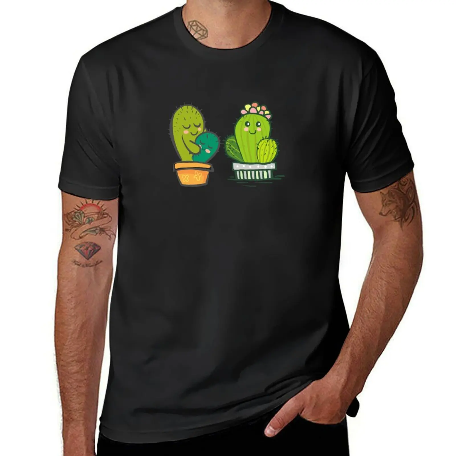 

cactus family T-Shirt tees customs mens graphic t-shirts big and tall