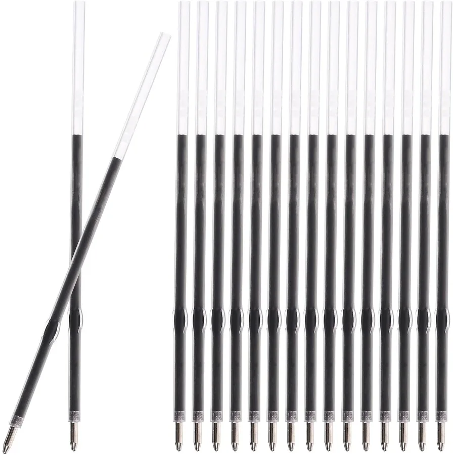 

Retractable Ballpoint Pen Refills 30 Pieces 1mm Medium Point 4.2 Inch Black Ink Refills Smooth Writing for Click Pens