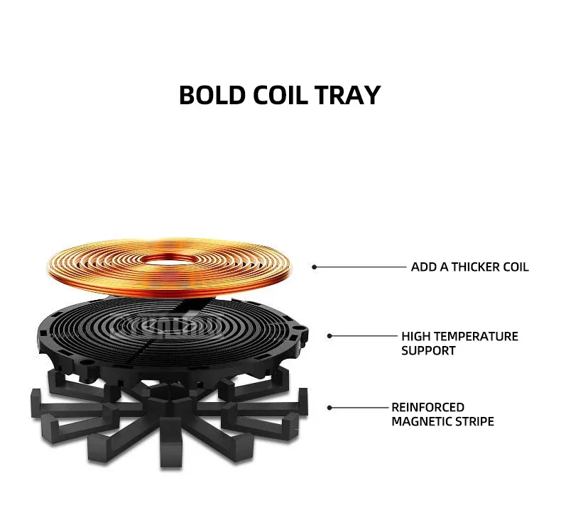 Fogão de indução inteligente redondo doméstico 2200w indusções kochplatte fogão portátil de alta potência painel microcristalino preto