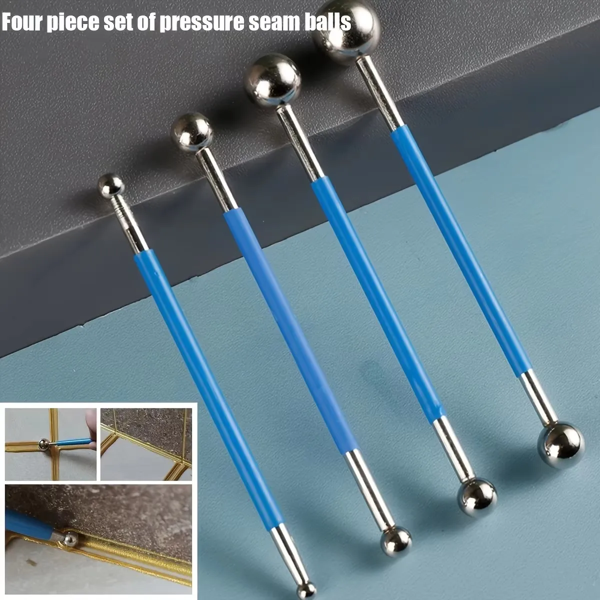 4pcs Tile Floor Tile Seam Agent, Construction Tool, Yin Yang Angle Edger Ball, Seam Ball, Slotter Edge Set