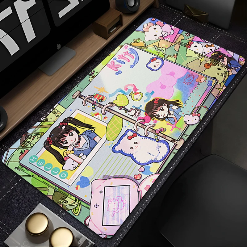 

Computer Game Mousepad Pad Rubber Mouse Mat S-sanrio Desk Gaming Cute Non Slip Table Mat PC Gamer Cabinet Mousepad Keyboard Pad