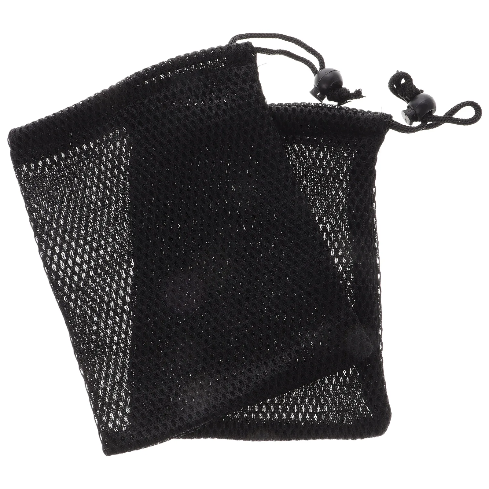 

2 Pcs Cube Protective Bag Puzzle Drawstring Bags Multi-use Small Air Mini Net Weaving Carrying Pouch Pupils