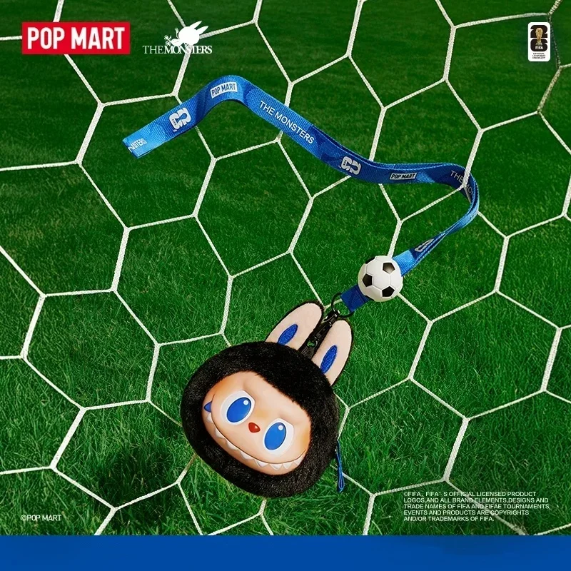 

POPMART LABUBU THE MONSTERS FIFA Series: Плюшевая кукла-подвеска, игрушки-сюрпризы в закрытой упаковке, аниме-фигурка, таинственная коробка-сюрприз