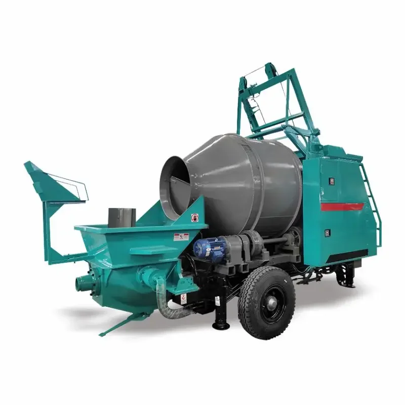 Concrete Mixer With Pump Concrete Mixer Pump All-in-One Machine Concrete Mixing  Delivery Conveying  Pump Die sel Electric Force