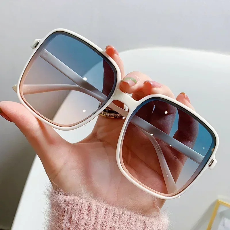 New Oversized Rectangle Sunglasses Women's Fashion Square Sun Glasses Men's Classic Vintage Eyewear UV400 Oculos De Sol 선글라스