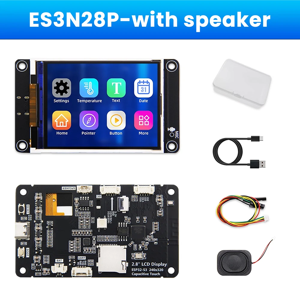 ESP32-S3 Development Board Wifi Bluetooth Intelligent beeldscherm 2,8-inch TFT-module touchscreen Ondersteunt Xiaozhi Type C