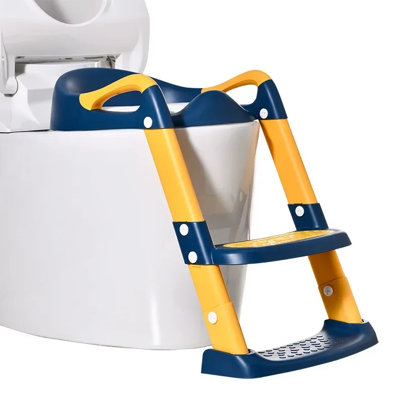 DurableChildren's Toilet Ladder Foldable Baby Toilet Assist Toilet Ladder Male And Female Baby Staircase Armrest