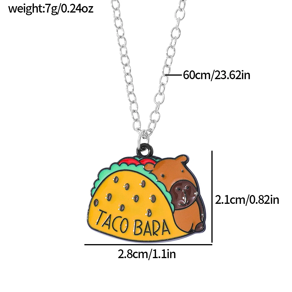 Capibara charme- schattige knaagdier hanger, Kawaii dier voor natuurliefhebbers, minimalistisch cadeau voor haar