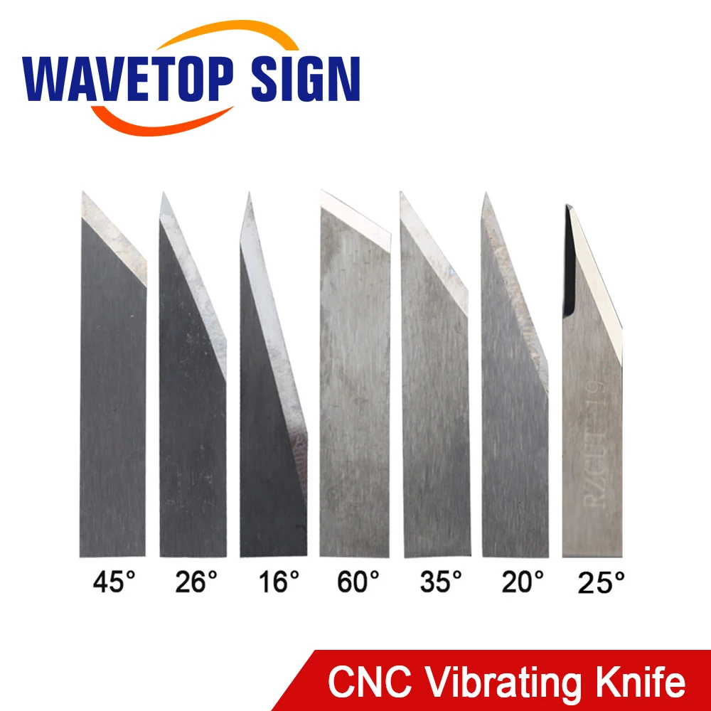 WaveTopSign Vibration Knife Blade Cutter Head Single / Double Blade 16-45 Degree for CNC Genuine Leather Cutting Machine