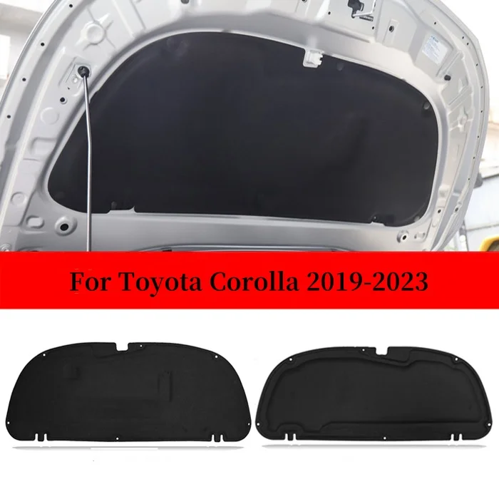لتويوتا كورولا E210 2019 ~ 2023 2020 سيدان محرك الصوت هود منصات العزل الحراري غطاء قطني الحصير مقاومة للحريق اكسسوارات السيارات