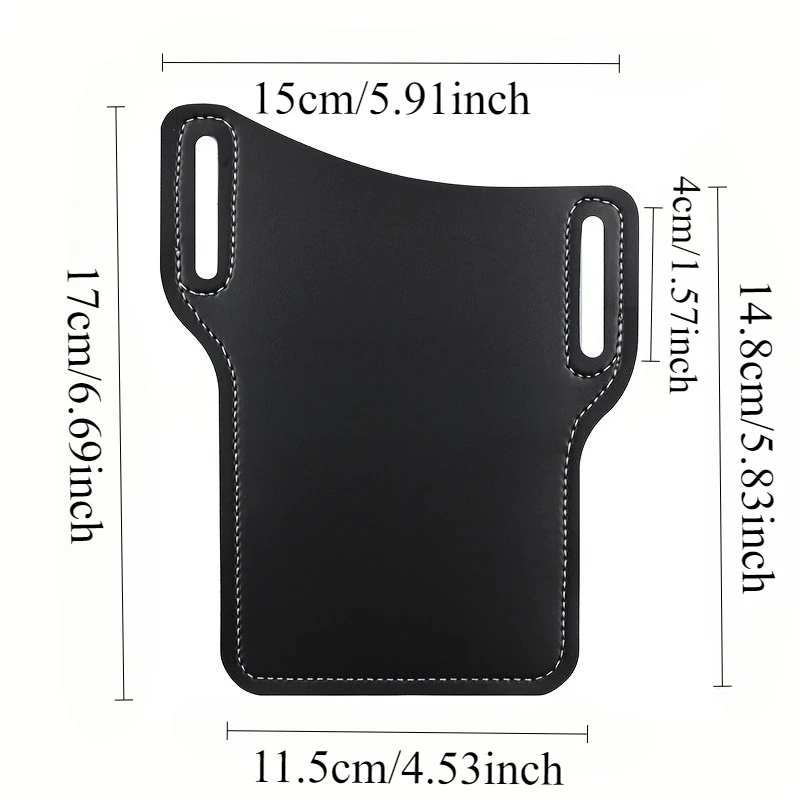 Tas Pinggang Olahraga Universal, Tas Pinggang Ponsel, Tas Pinggang Gantung, Tas Sabuk Ponsel Kulit, Aksesori Peralatan Luar Ruangan