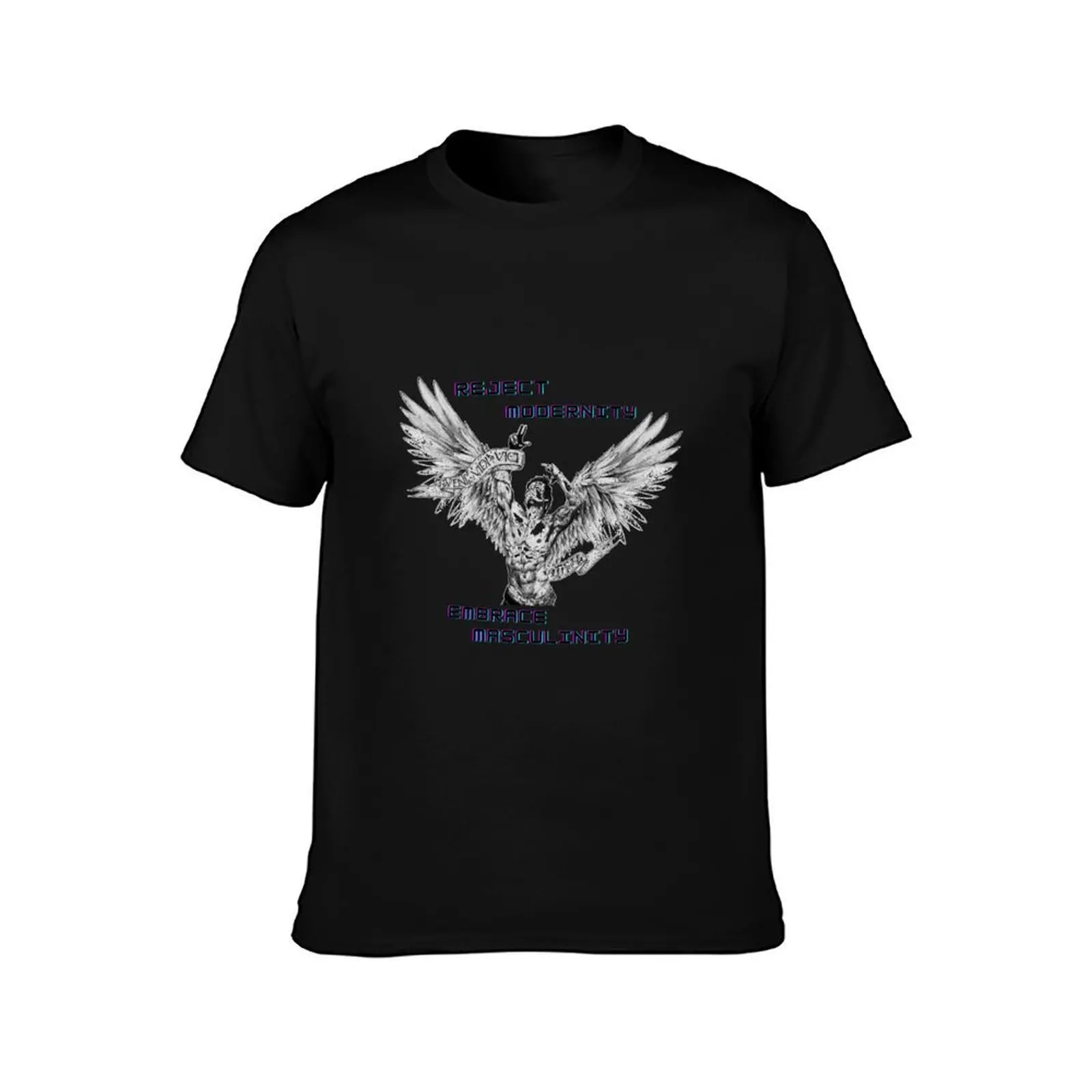 Reject Modernity Embrace Masculinity T-Shirt Performance Workout Short Sleeve Tee T-Shirt