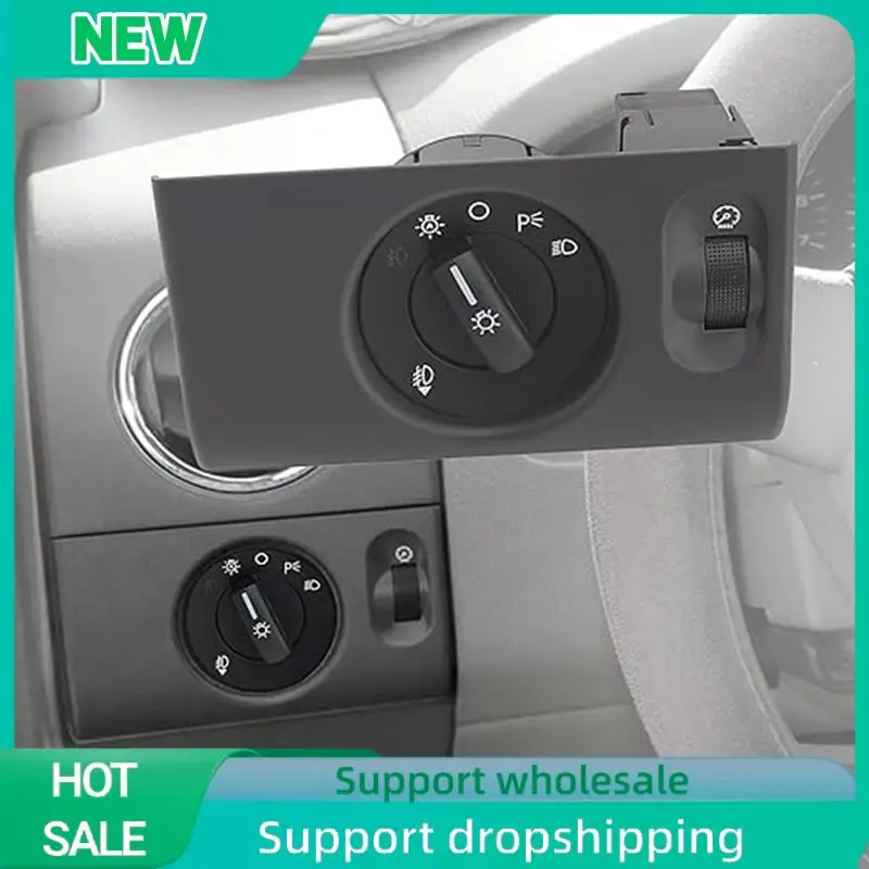 

A04E-1 PCS Turn Signal Light Switch 5L3Z-11654C-AB 5L3Z11654CB Headlight Switch Gray Plastic For Ford F150 Dash Headlight Switch