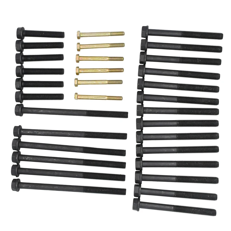 32PCS 3920779 Cylinder Head Bolt Kit 3920781 3901221 3903939 Compatible with   Compatible with  Engine 4B 4BT 6B