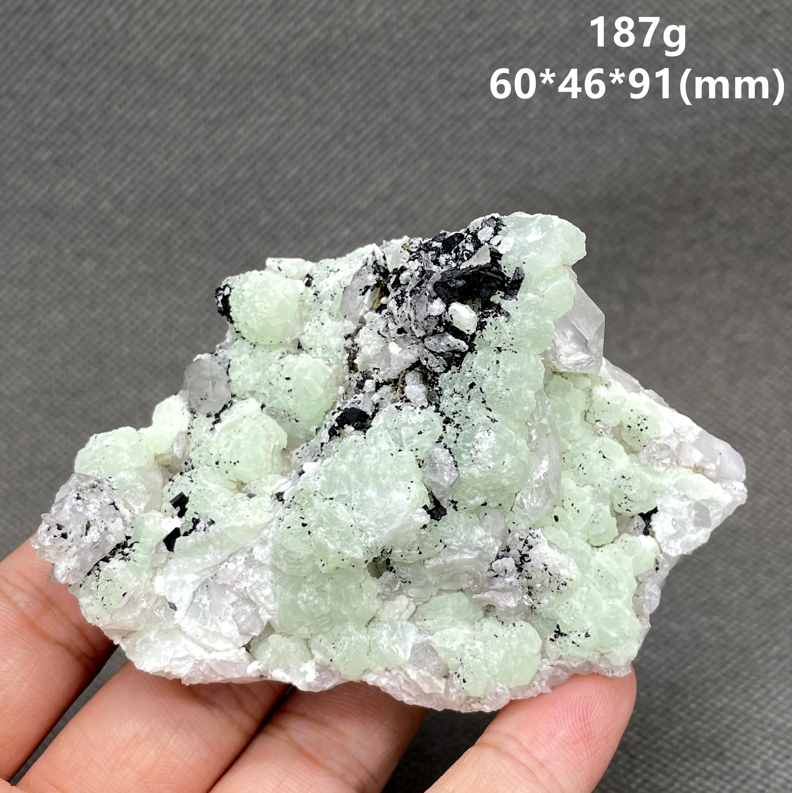 NEW! 100% Natural rare Prehnite and crystal symbiosis Mineral Specimens stones and crystals healing crystals quartz