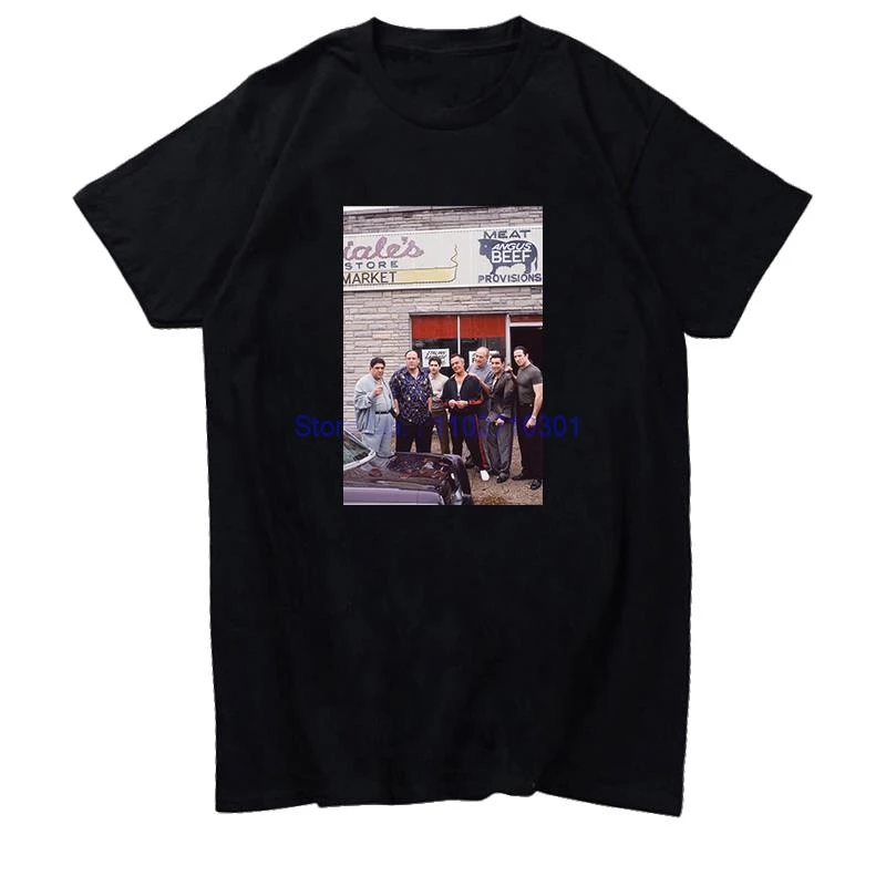 

Футболки с рисунком The Sopranos Mafia New York Harajuku, хлопковые футболки с короткими рукавами, футболки, топы, летние мужские футболки с круглым вырезом и принтом