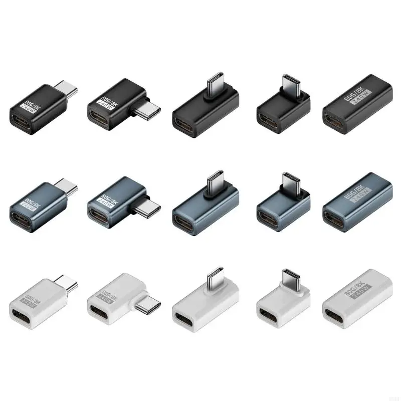 Adaptador USB C Saída vídeo 8K e carregamento rápido dados 80 Gbps para vários dispositivos 83CF