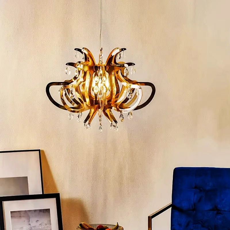 

Italian Lillibet Light Luxury Living Room Dining Room Chandelier Modern Crystal Bedroom Chandelier