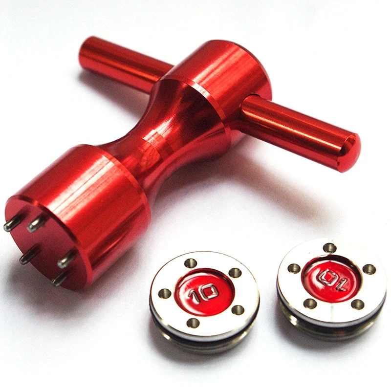 2Pcs Golf Custom Red Weights + Red Wrench For Titleist Scotty Cameron Putters 10.0 Grams