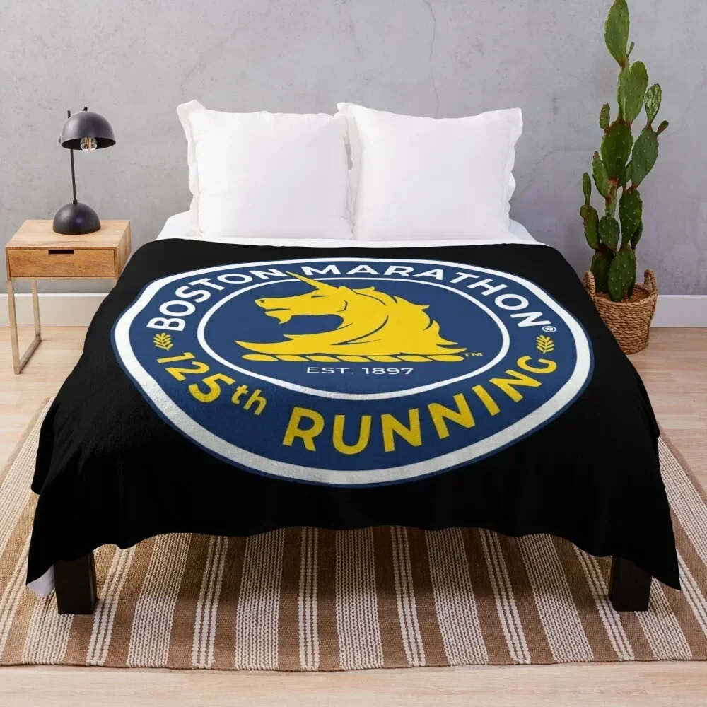 

BOSTON MARATHON Throw Blanket halloween Luxury St Blankets