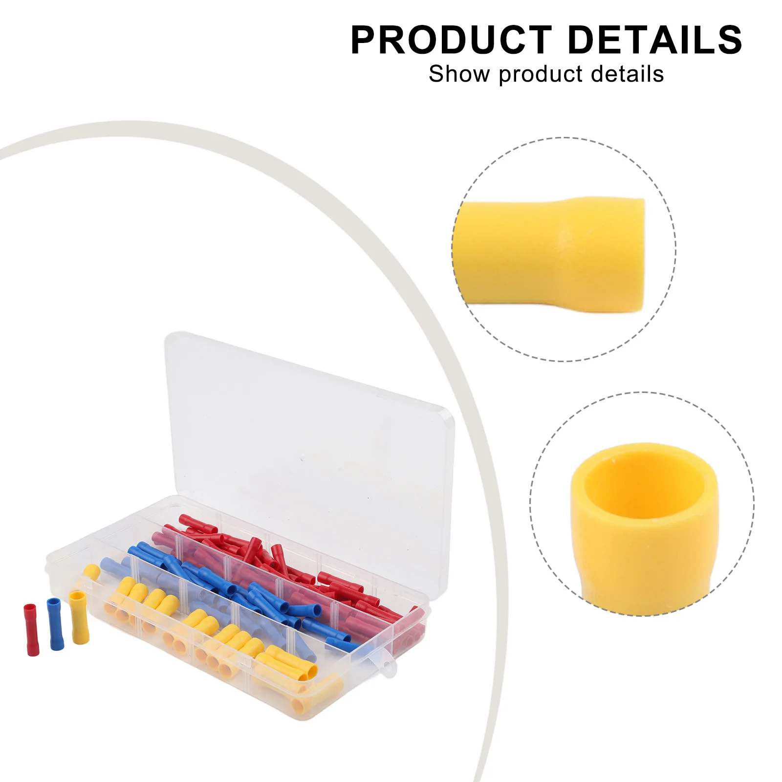 BV1 25 BV2 BV5 heat shrink tubing For wire connector set 90pcs with materials for electrical and automotive use