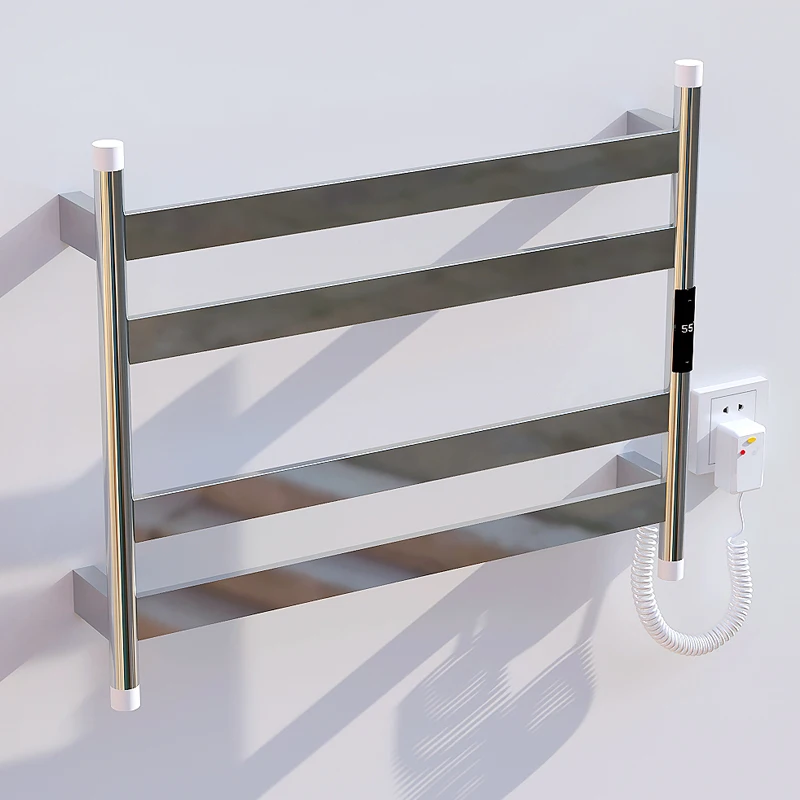 

2022 New Arrival Towel Heated Rack Dryer Wall-Mounted Bathroom Clothes Hanger Blanket Towel Drying Rack