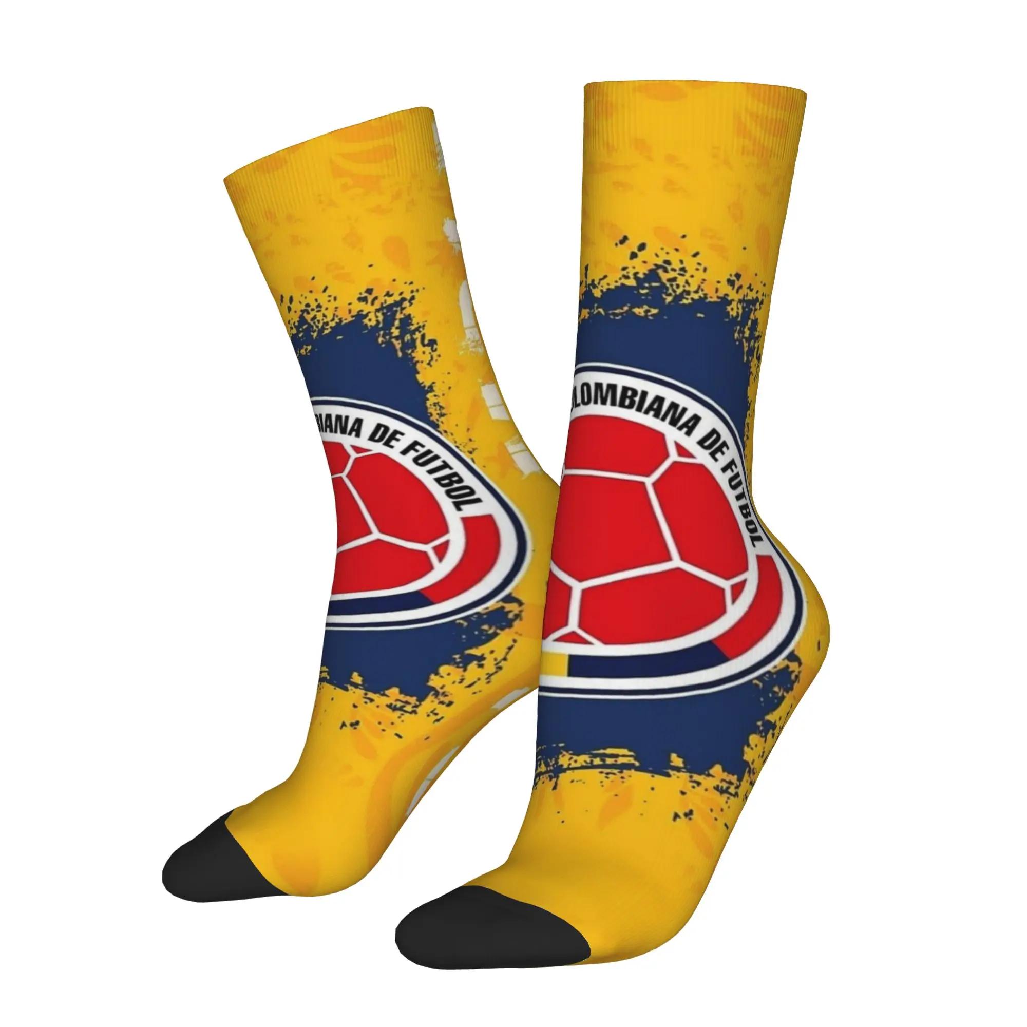 Hip Hop Retro Colombia Crazy Men's compression  Socks Unisex  Street Style Seamless Printed Funny Novelty Sock