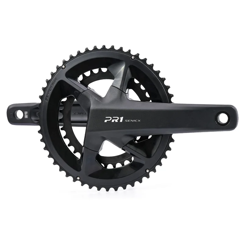 

Senicx PR Hollow Inteated Crankset Road Bike Double Chainring DUB Central Axis Super Lightweight Bicycle Riding Equipment