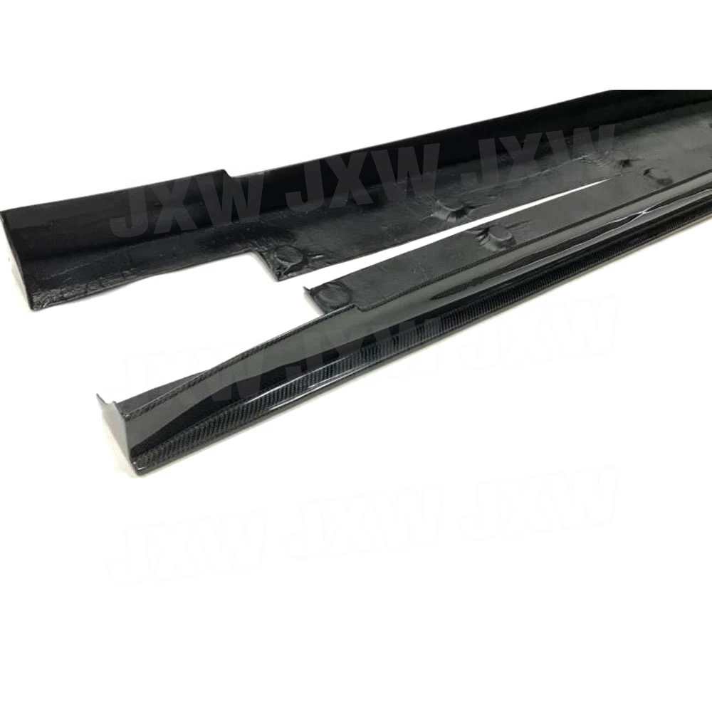 

JXWANCF Carbon Fiber Lip Protector Chin Kit Guard Side Skirts Aprons for Tesla Model S Sedan 4 Door 70D 85D P100D 2016 2017