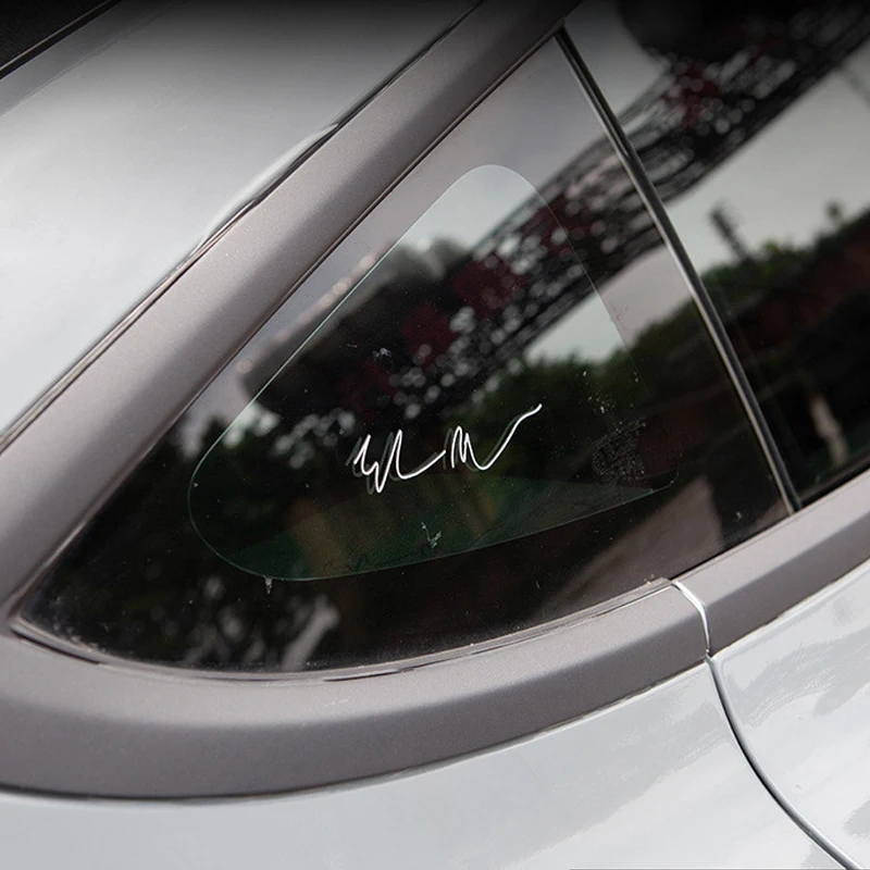 Elon Musk Signature Car Stickers For Tesla Model 3 Y X S Center Console Rearview Mirror Window Body Interior Decoration