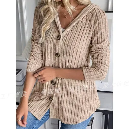 

Современный модный европейский кардиган оверсайз, свитер оверсайз, куртка с длинными рукавами, роскошное теплое пальто из плотной ткани