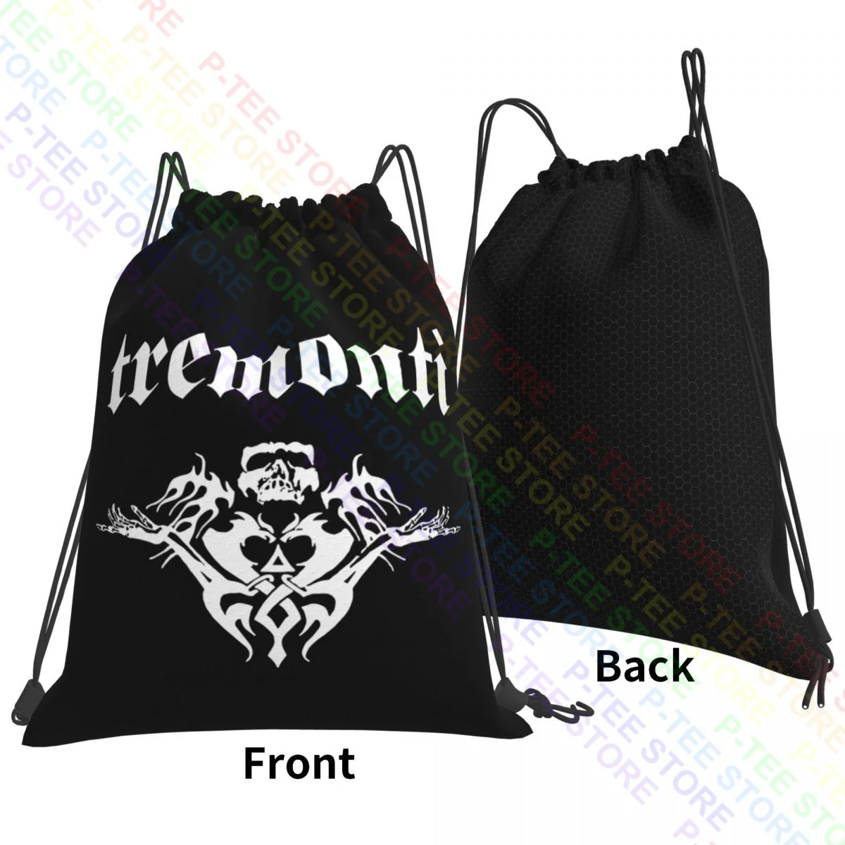 Tremonti American Heavy Metal Band Mark Tremonti Drawstring Bags Gym Bag Travel Shoe Bag Gym Tote Bag School Sport Bag