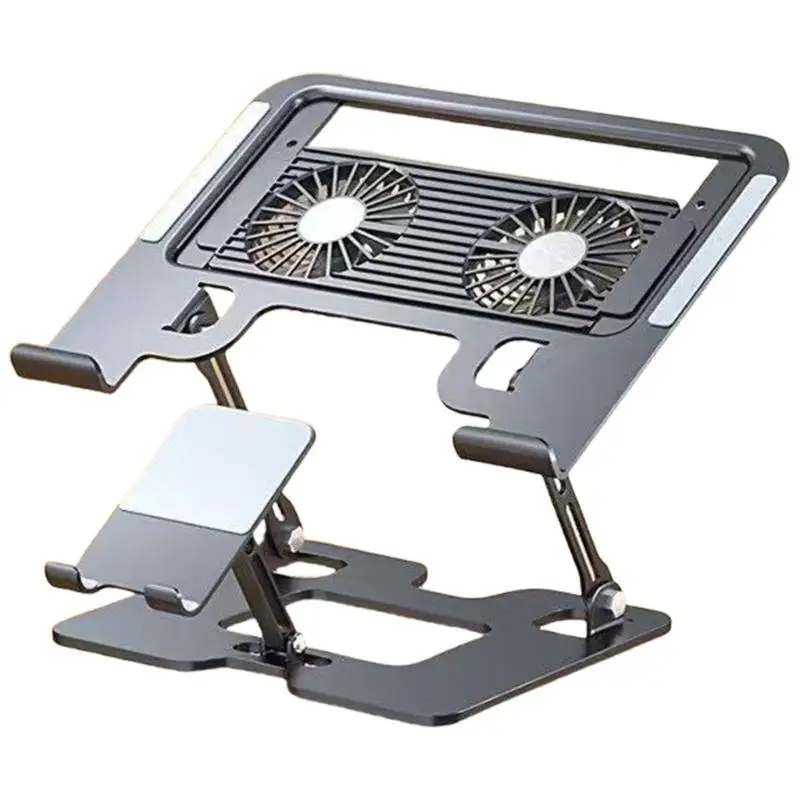 652F 2 in 1 Laptop and Phone Stand Adjustable Gamer Support Bracket Stand Holder